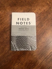 Field Notes Notebooks XOXO 2015 New Sealed Pack Of 3 Notebooks 