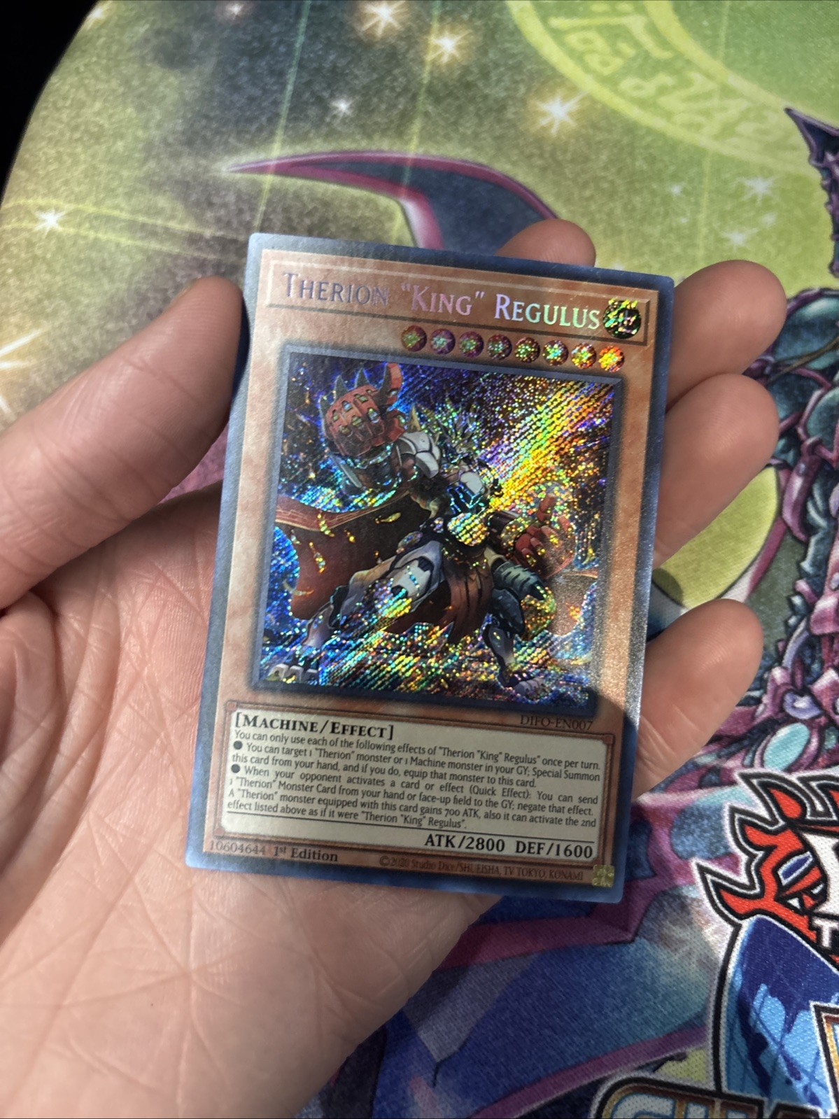 (EY) Yugioh - Therion “King” Regulus DIFO-EN007 1st Edition Secret Rare VLP