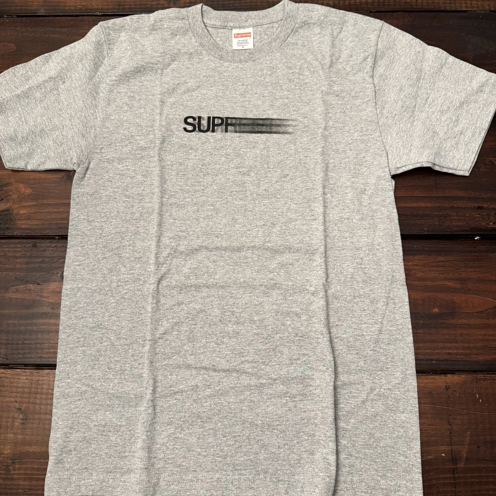 Tee shirt Supreme Motion Logo gris bruyère SS16 taille M NEUF RARE