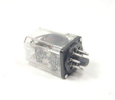 KEYSWITCH KMK2P6VAC RELAY 6VAC COIL 2P2T 10AMP 8 PIN ROUND OCTAL SOCKET