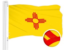 NEW G128 New Mexico Flag 4x6 FT, State Embroidered 300D Polyester