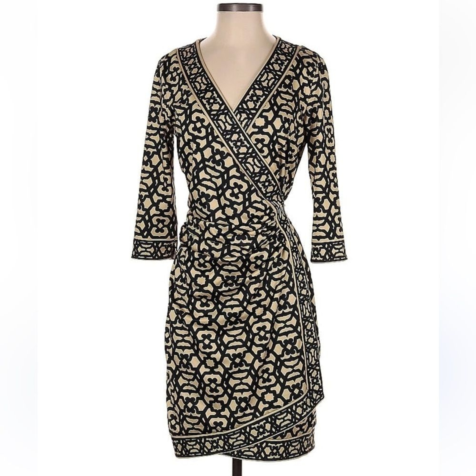 Gretchen Scott Jersey Wrap It Up Dress Rio Gio Women’s Size XL 3/4 Sleeve