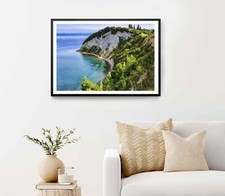 Adriatic Sea in Strunjan National Park Poster Premium Quality Choose your Size