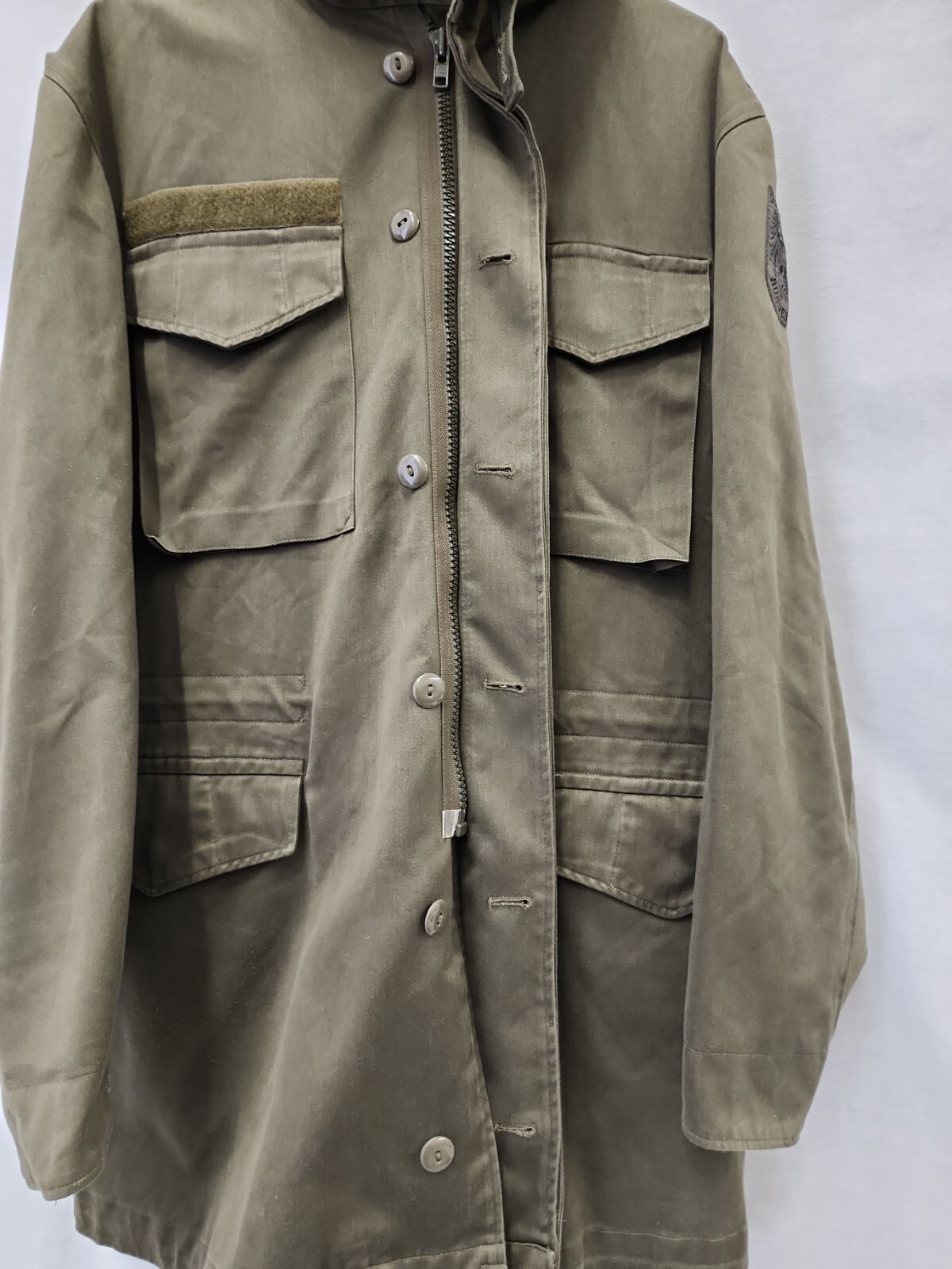 Genuine Austrian Military Jacket Heereseigentum 96 u w/ Zip Out Hood