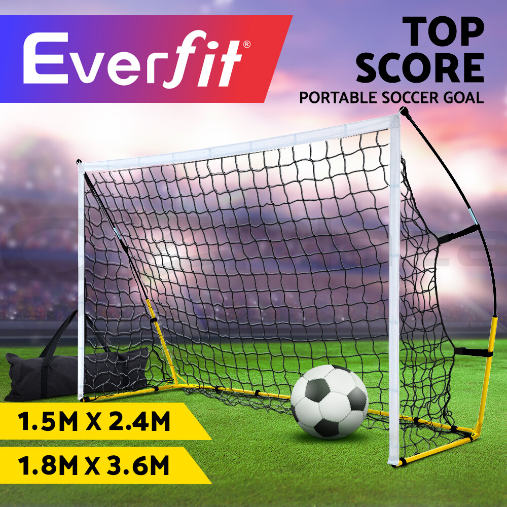 Everfit Portable Soccer Football Goal Net Kids Outdoor Training Sports 3.6M eBay