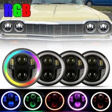 For Chevrolet Impala El Camino Chevelle 4pcs 5-34 5.75 Hilo Rgb Led Headlight
