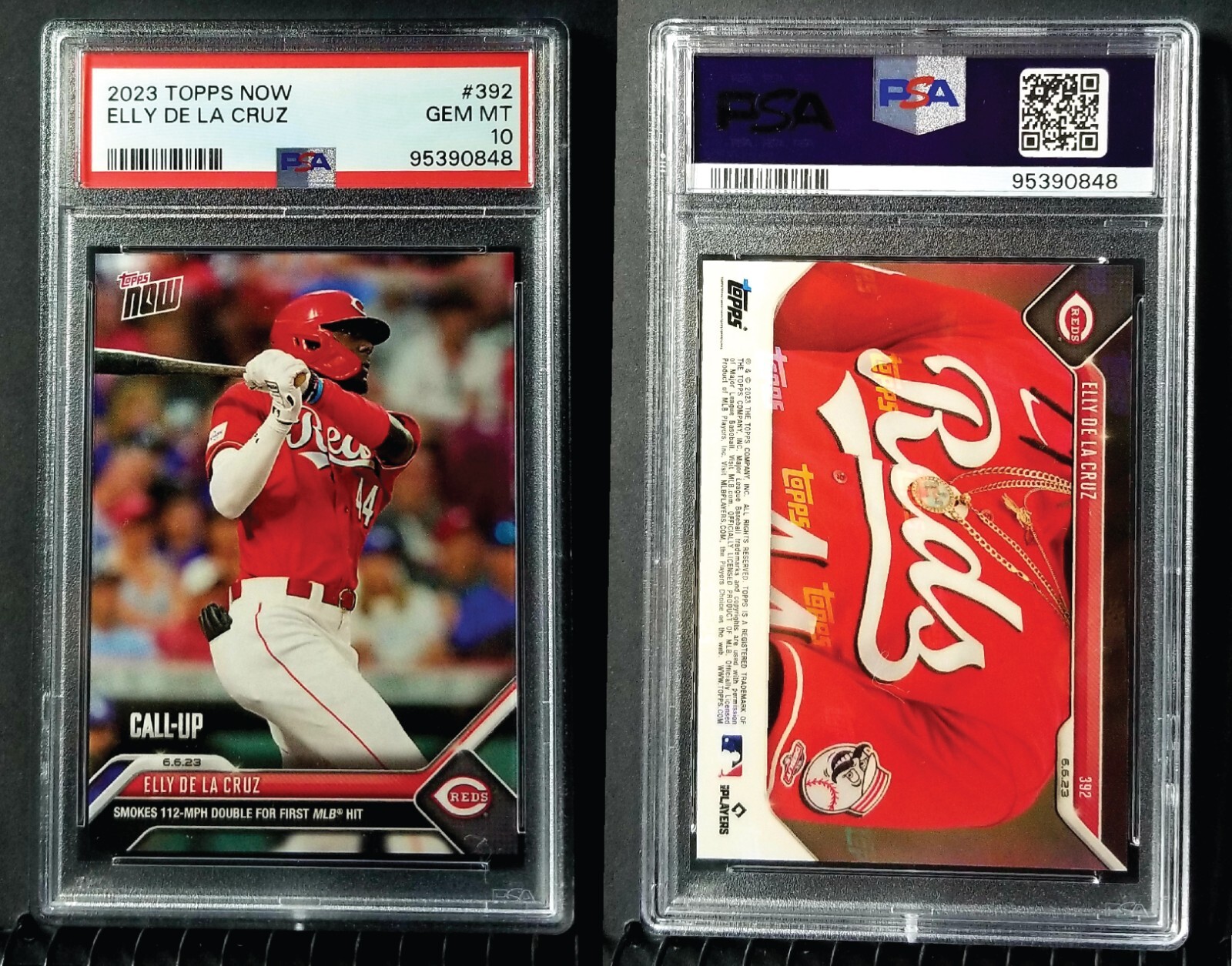 2023 TOPPS NOW Elly De La Cruz RC #392 Reds PSA 10