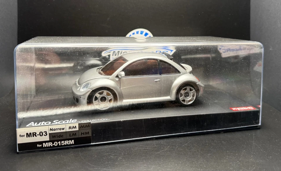 Used Kyosho Mini-Z Body Beetle Silver Auto Scale Collection Rare - Image 2 of 4