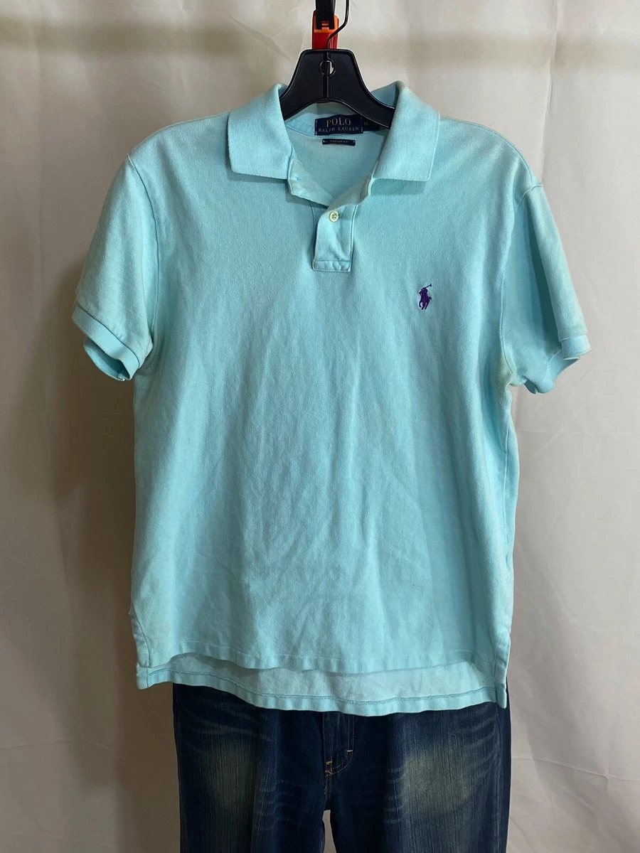 Sky blue ralph hotsell lauren polo shirt