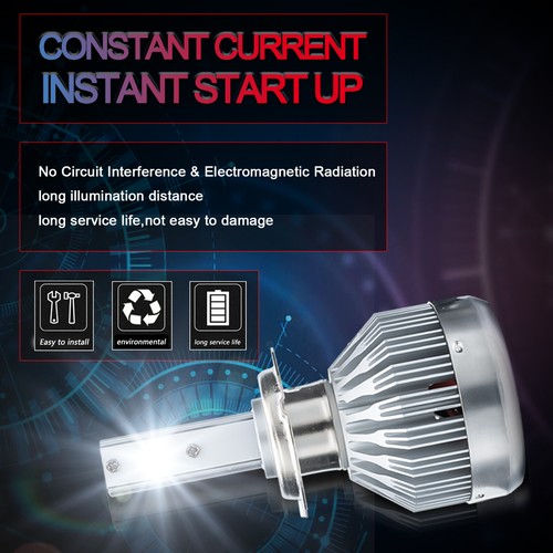 2x Kit de conversión de haz alto/bajo LED COB bombillas H7 súper brillantes 6000K Plug&Play - Imagen 5 de 12