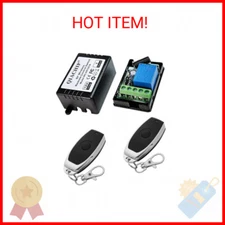 QIACHIP DC 12V 1CH 433Mhz RF Wireless Relay Remote Control Light Momentary Switc