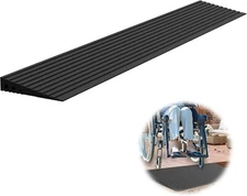 1" Rise Threshold Wheelchair Ramps for Doorways 2000lbs Load Capacity 35.5" Wide