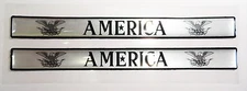 Vintage 80's 90's Automotive Door Handle Insert Accent Trim AMERICA