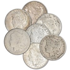 Morgan & Peace Silver Dollar Coin - Worse Than Cull - Random Date