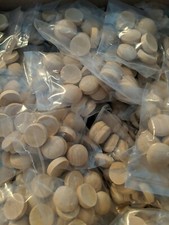 Eazypower 3/4" Birch Wood Round Head Furniture Plugs Buttons Craft