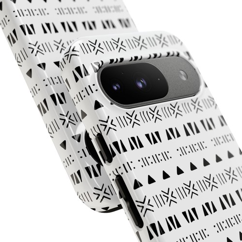 Black and White Southwestern Aztec Pattern Google Pixel Tough Cases - 第 9/131 張圖片
