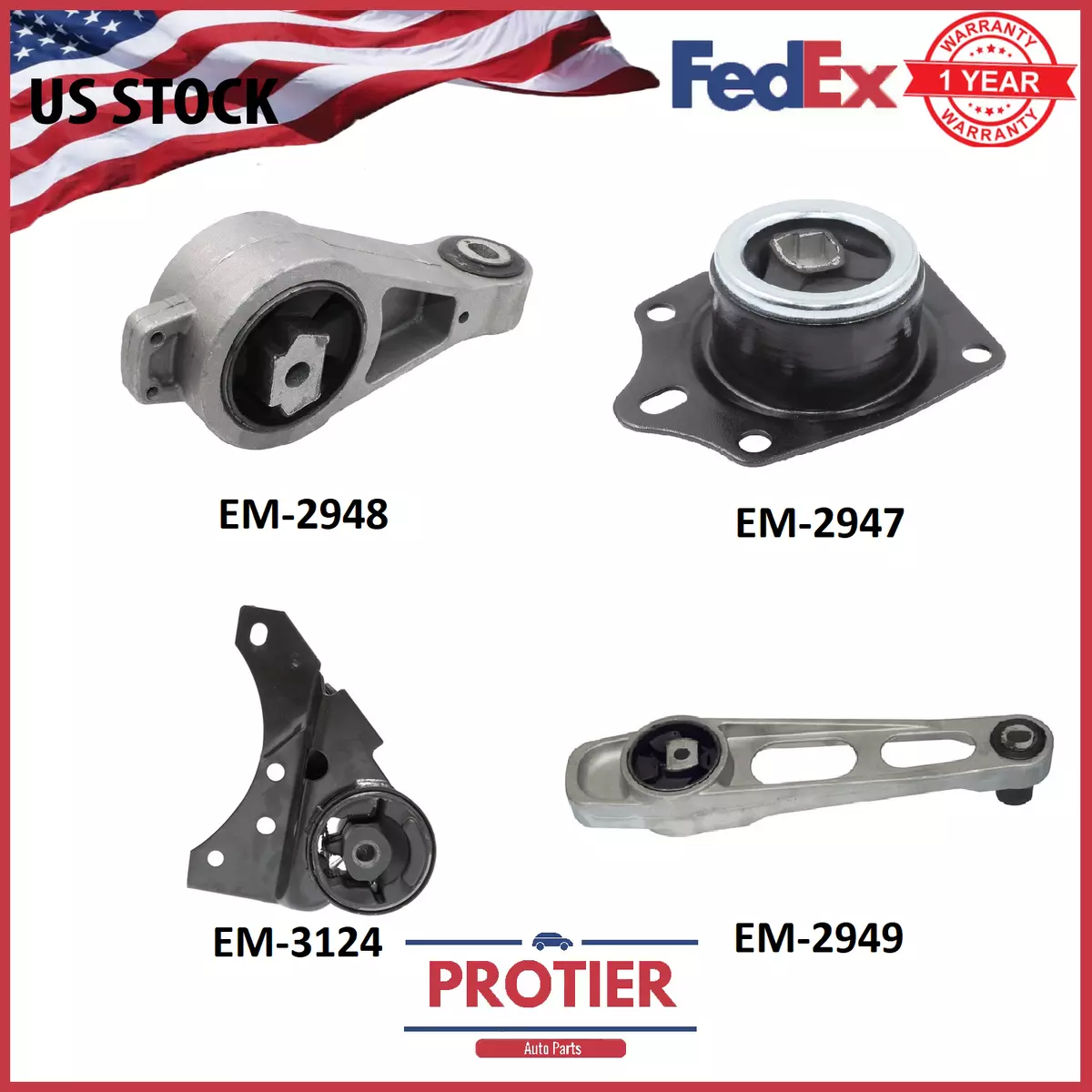 2002 2005 Dodge Neon 2.0L Engine Motor Mount Set with Automatic Transmission Mt