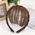 Neat Bangs Fringe With Braided Headband Hair Extensions Thick Front Hairpiece