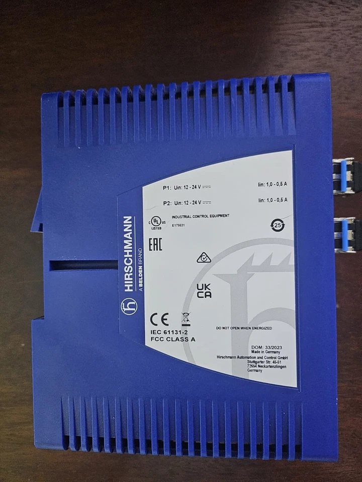 Interruptor de riel DIN Hirschmann Belden BRS40 EEC BOBCAT BRS40-0012OOOO-TTCY99HSES09 Foto 2 de 4