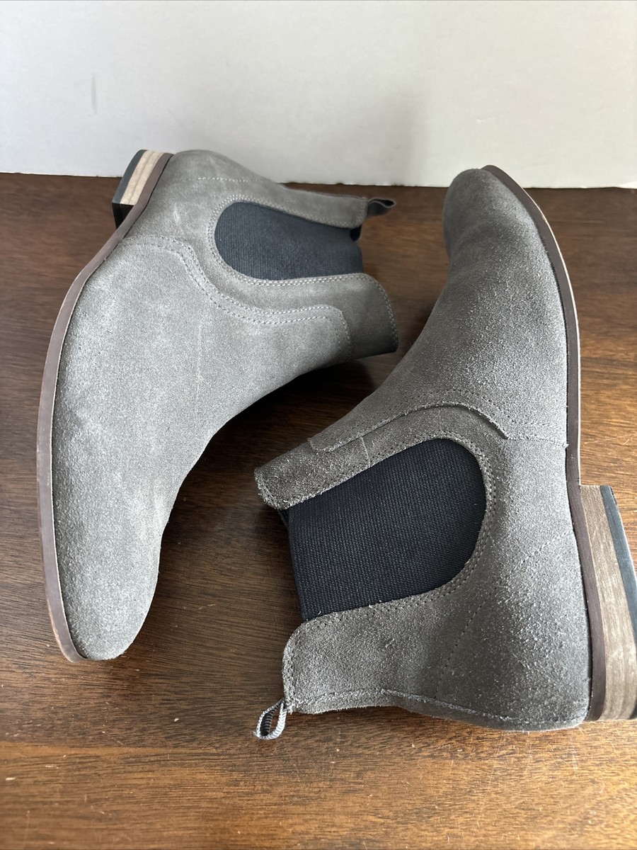 The Rail Brysen Chelsea Ankle Boots Mens 41 M US 8 Gray 
