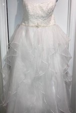 David's Bridal Lace and Organza Wedding Ball Gown size 18w style no. 9WG3830