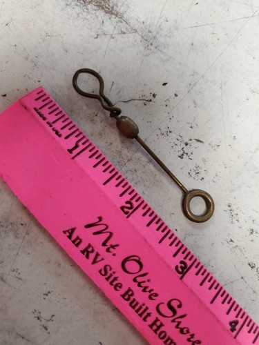 old vintage antique fishing swivel leader brass collectors