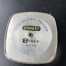 Vintage Stanley Life Guard Yellow 8' MYT8 Mylar Clad Tape Measure Made in USA