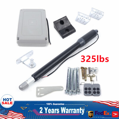 Automatic Gate Opener Arm Single Swing Heavy Duty 325lbs Electric Remote Control