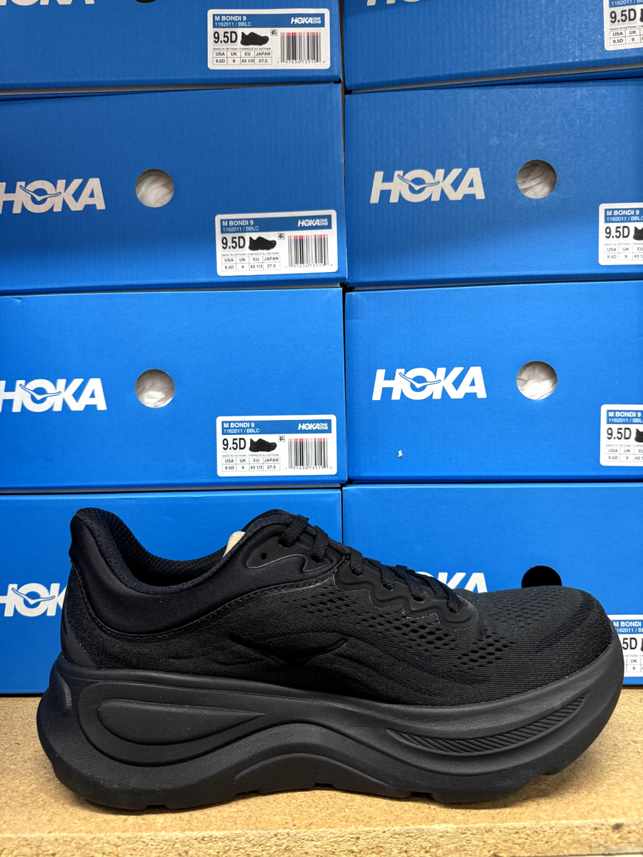 Hoka One One Bondi 9 Triple Black 1162012-BBLC Womens Running
