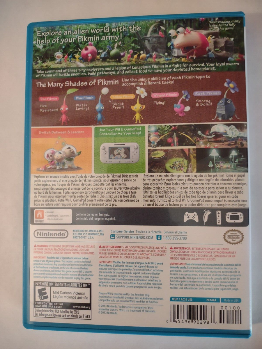 Pikmin 3 Nintendo Wii U Selects Game Tested and Working Complete