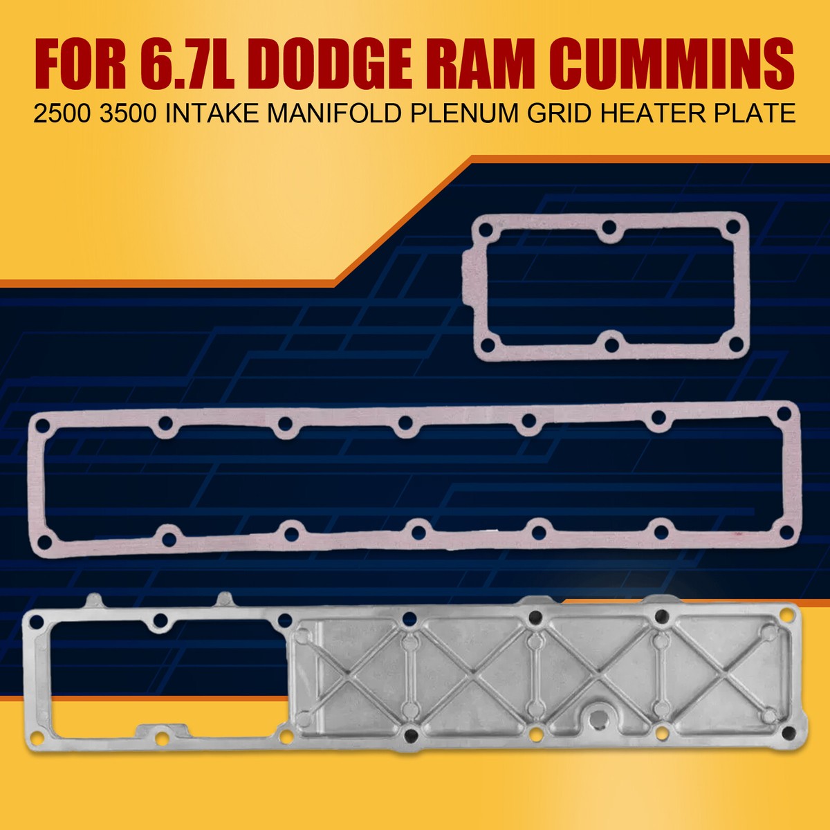 Sell 18 Dodge Ram 3500 6.7 Cummins Intake Plenum Elbow Grid Heater Oem Stock Used In , For US - Foto 8