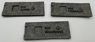 DU Geschenk Verpackung Filz Duplo Riegel Du bist Super,Wundervoll, Einmalig 15cm