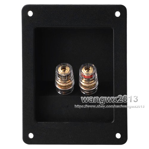 2 piezas 104x80 mm 2 vías altavoz caja de unión cableado terminal de cobre poste de unión - Imagen 9 de 16