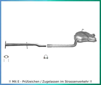 Auspuffanlage für Mini One / One Cabrio 1.6 16V 66KW Auspuff Dichtung Schelle