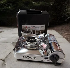 GasOne Stainless Butane Stove Cooker Portable Camping  7650 BTU Cooking Burner