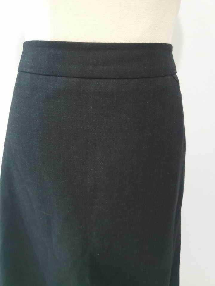 SPORTSCRAFT Size 16 Dark Grey Wool Mix Midi Skirt eBay
