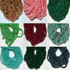 4x6mm Faceted Natural Multicolor Gemstone Rondelle Abacus Loose Beads 15''