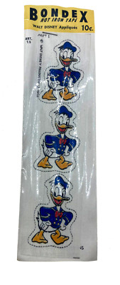 BONDEX - Hot Iron appliques - Disney  Donald Duck  NOS