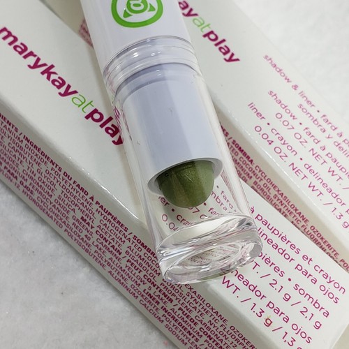 Mary Kay At Play Shadow & Liner Mint To Be Menthe Green New in Box Lot of 2 - Picture 3 of 7