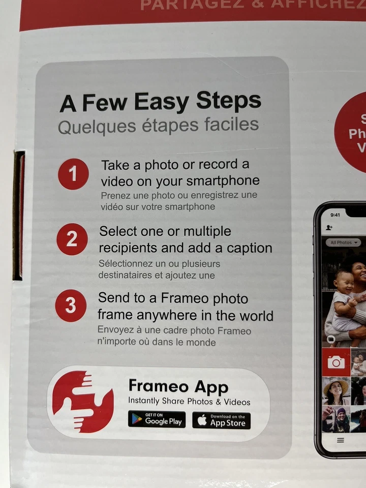 Curtis WIFI Black Photo Frame 10” Comparable With IOS & Android - Image 4 of 4