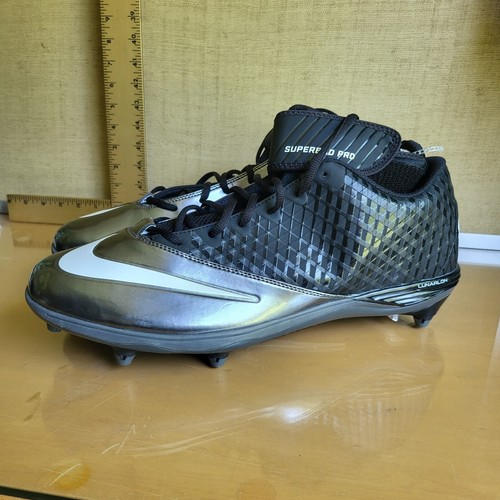 Scarpe da calcio Nike Lunar Super Bad Pro 511328-009 da uomo taglia 16 nere nuove senza scatola - Foto 5 di 12