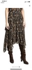 ULLA JOHNSON Floral Paisley Print TORRI Asymmetric Silk Ruffle Midi Skirt 4 — photo 1