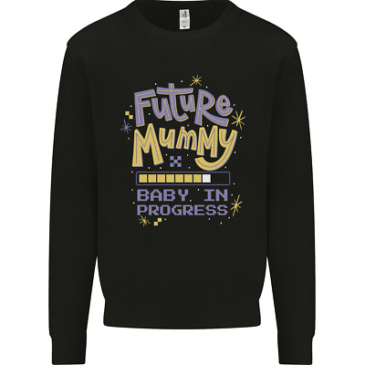 Future Mummy Neu Baby in Progress Schwangerschaft Kinder Sweatshirt Pullover