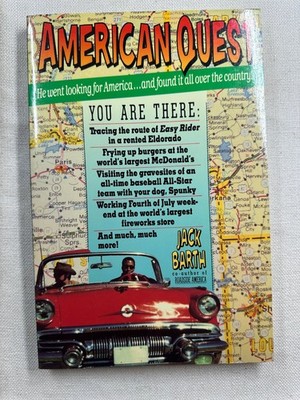 American Quest Jack Barth 1990 First Edition Travel Humor Simon & Schuster
