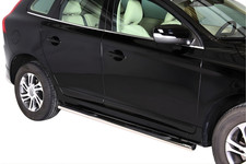 Schwellerrohre oval mit Tritt für VOLVO XC60 Bj.08-17 Edelstahl mit TÜV