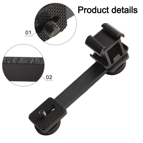 New Triple Cold Shoe Mount Extension Bracket For Zhiyun Smooth 4 Feiyu Vimble 2 - Picture 12 of 16