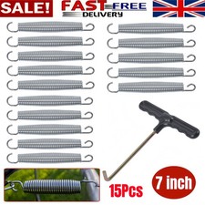 15x Trampoline Springs 7 Inch Galvanized Heavy-Duty Replacement Expansion Spring