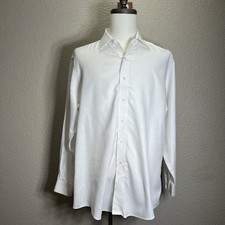 Brooks Brothers Regent White Button Down Shirt Men's Size 17- 4/5 Non-Iron