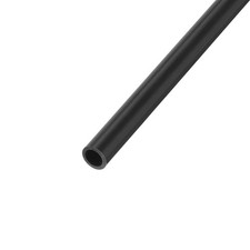 PVC Rigid Round Pipe 5mm ID 7mm OD 500mm Dark Grey High Impact