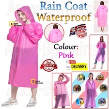 Wasserdichter langer Regenmantel Erwachsene Poncho Kapuze wiederverwendbar Camping Outdoor Regenmantel